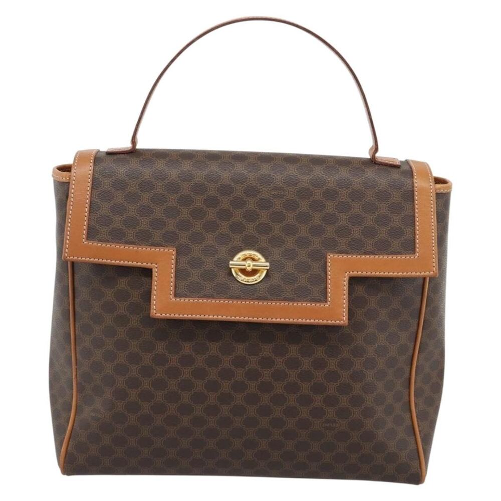 Celine Macadam Handbag Brown